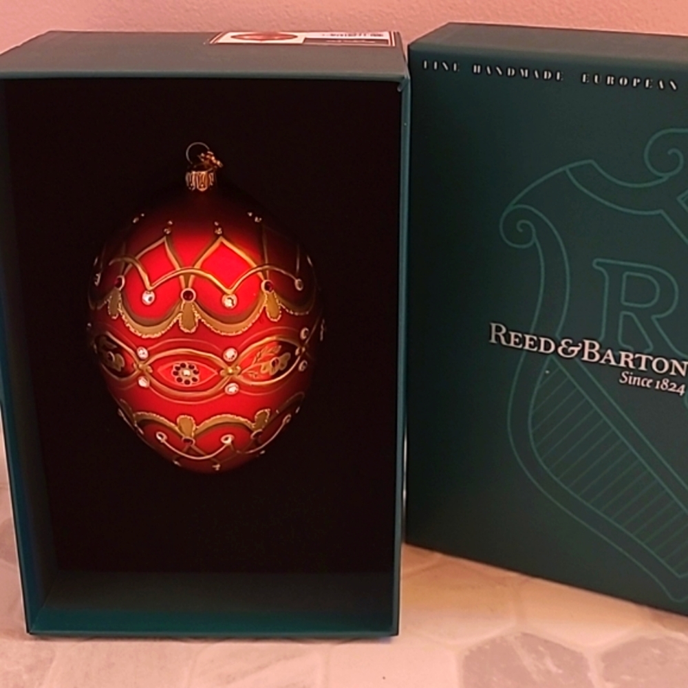 NWB REED & BARTON Windsor Swarovski egg ornament